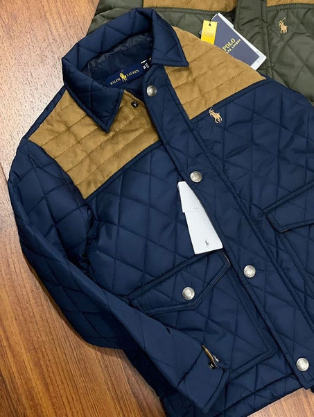 premium  Classic Quilted Dual Tone Jacket for Boys
