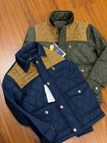 premium  Classic Quilted Dual Tone Jacket for Boys