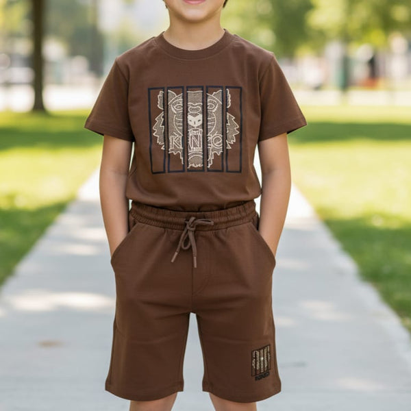 Premium Tiger printed CO-Ordinater  Set For Kids