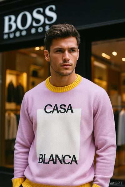 Premium Quality  Embroidered  Two tone Pullover For Men