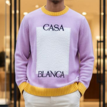 Premium Quality  Embroidered  Two tone Pullover For Men