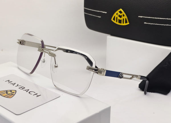Luxury Rimless Eyeglasses – Black Edition Frame