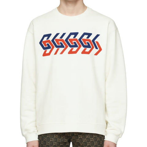 Latest mirror Logo Print Pullover