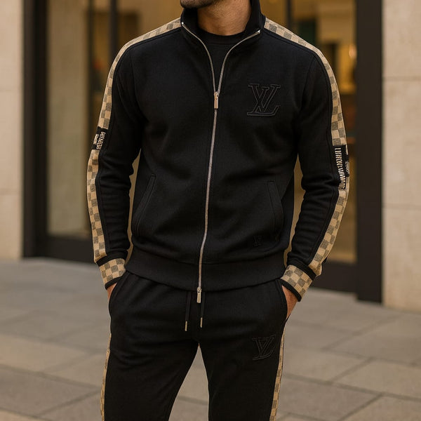 Luxury Check Print Track Set