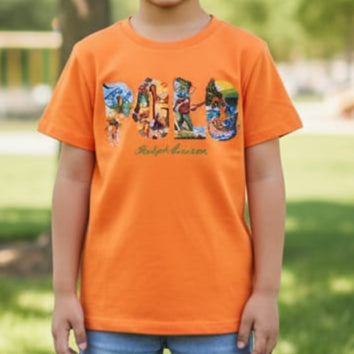 Luxury Kid printed Brand Signature T-shirt