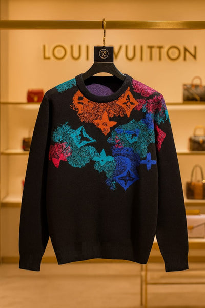 Multi-Color Brand Printed Pullover