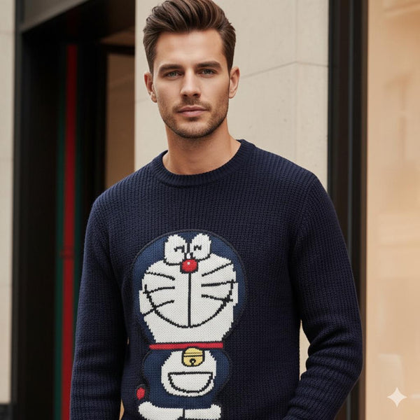 Imported Patched Famous Carton Character Pullover