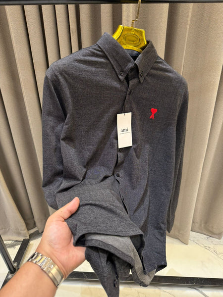 Premium Shirt with Heart Embroidery  Logo