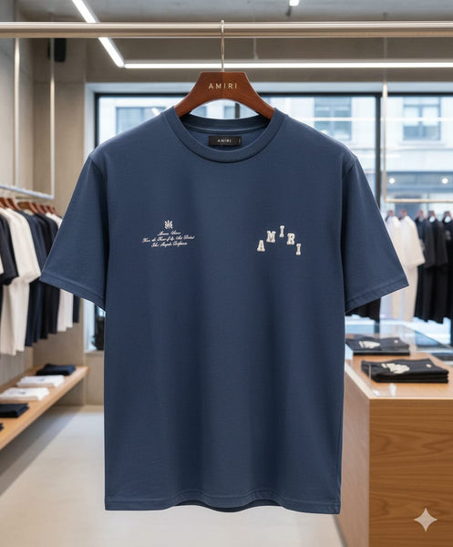 Luxury Vintage Collegiate Logo-Print Drop Shoulder T-shirt