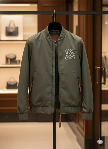 Premium Elegant Embroidered Logo Zipper Jacket