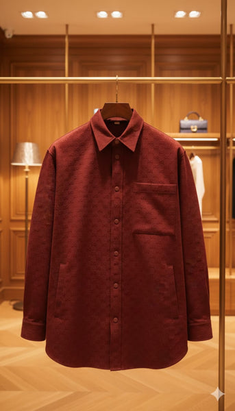 Men  Monogram Shirt – Luxury Button-Up Shirt