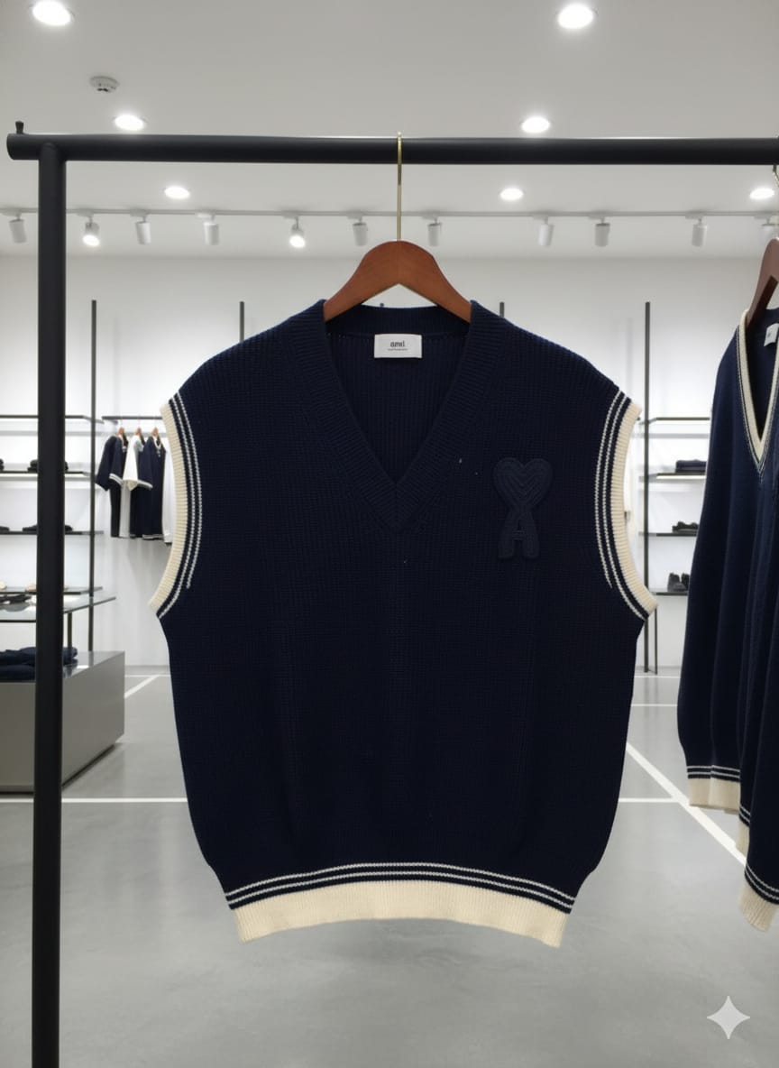 V-Neck Pullover Sweater Vest – Premium Knitwear