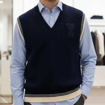 V-Neck Pullover Sweater Vest – Premium Knitwear