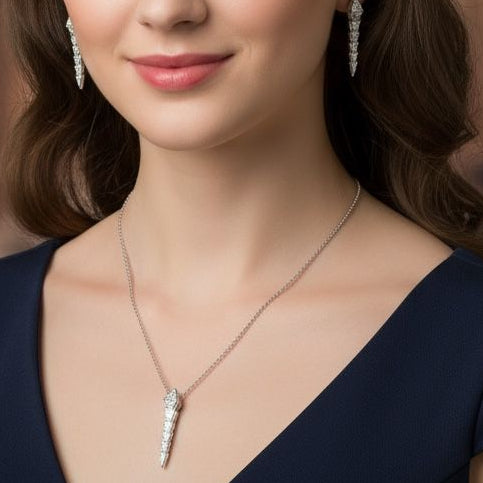 Premium Serpenti-Inspired Gold Necklace & Earrings Set