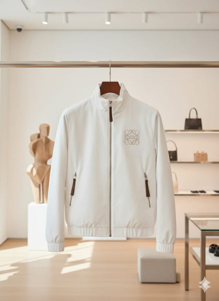 Premium New Edition White Zip-Up Jacket