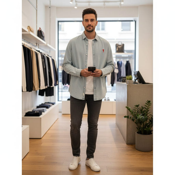 Luxury  New Collection Denim Shirt