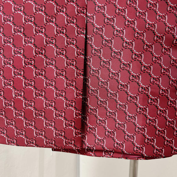Burgundy Monogram Jacquard Blazer