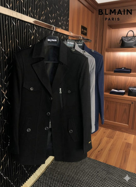 Long  Style Wool Jacket  Luxury Precision Tailoring