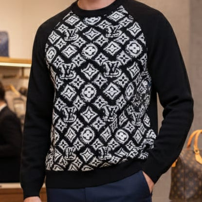 Latest Logo Signature Pattern Pullover