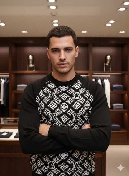 Latest Logo Signature Pattern Pullover