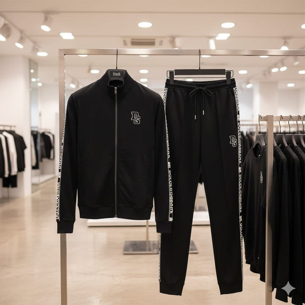 Premium Black Logo Track Suit Stylish & Comfortable