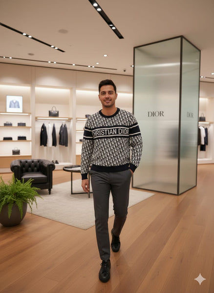 Imported Stylish Logo Sweater for Men