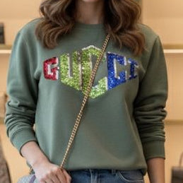 Men’s Green Logo Sweatshirt Premium Casual Style
