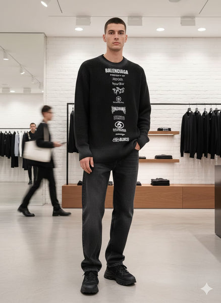 Luxury Men Pullover With Brand Signature