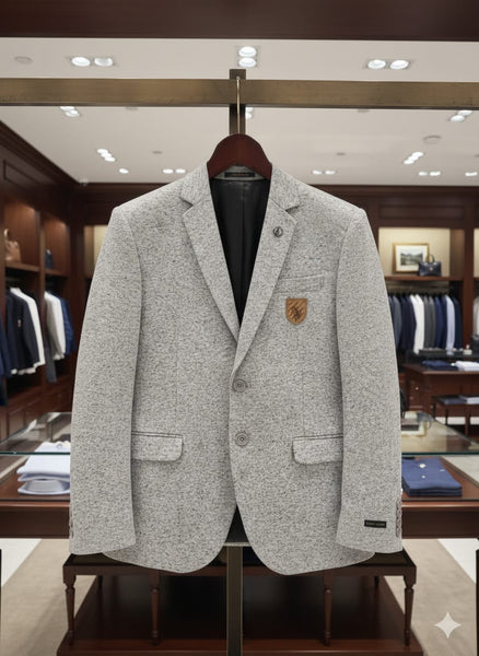 Premium Brand Signature Crest Blazer  Classic American Elegance