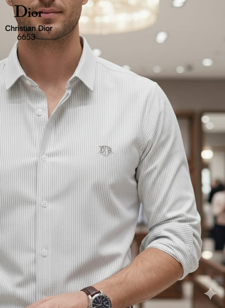 Classic Pinstripe Formal Shirt  Premium Elegant Everyday Wear