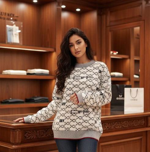 Premium Designer Knit Sweater For Woman