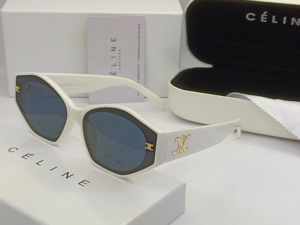 Luxury White Designer Sunglasses  Bold & Elegant Style