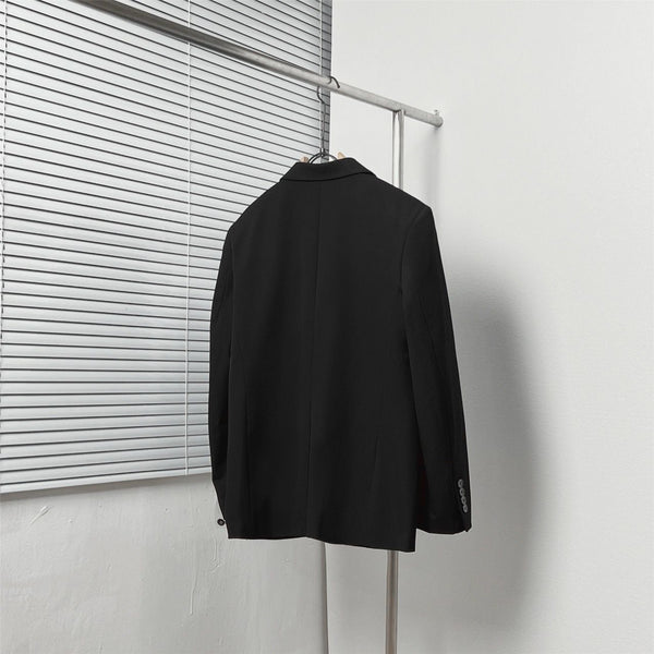 Black Crest Blazer Premium Designer Formal Wear