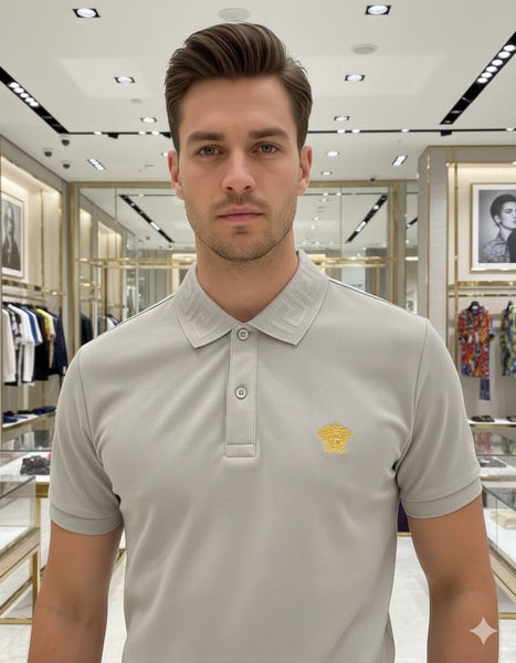 Latest Medusa Short Sleeved Polo Shirt