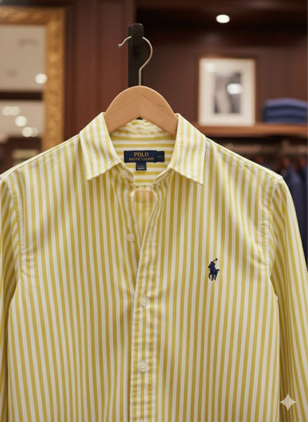 Women’s Premium Striped Shirt  Elegant Full-Sleeve Classic Fit Top