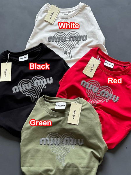 Women’s Stylish Logo Print Cotton T-Shirt  Trendy Casual Wear