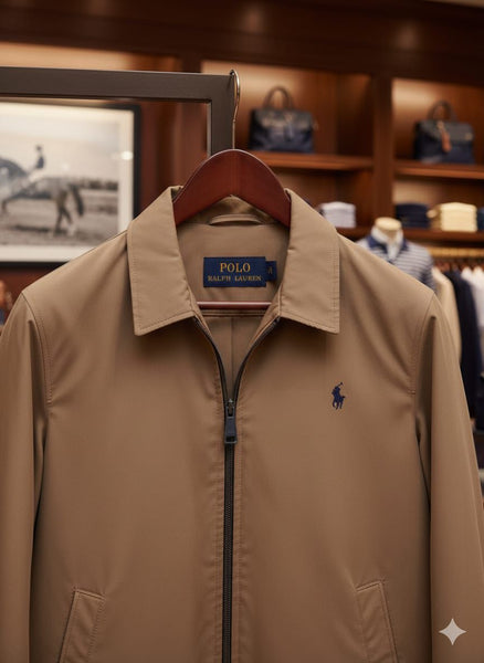 Branded Premium Zip-Up Brown Jacket