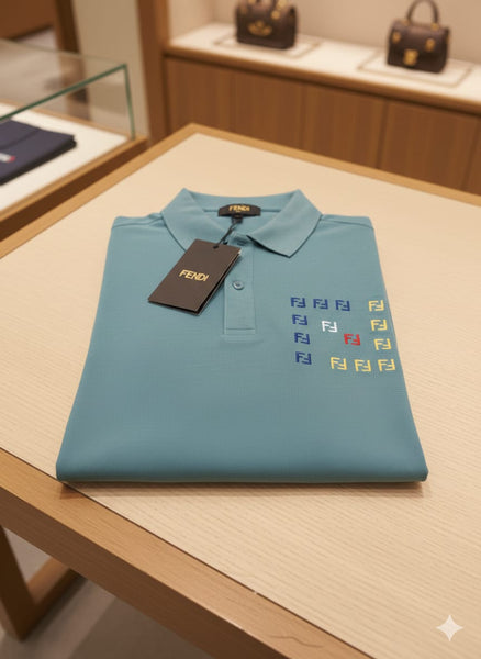 Premium Square Embroidered Logo Polo T-shirt