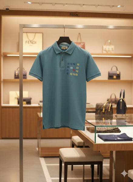 Premium Square Embroidered Logo Polo T-shirt