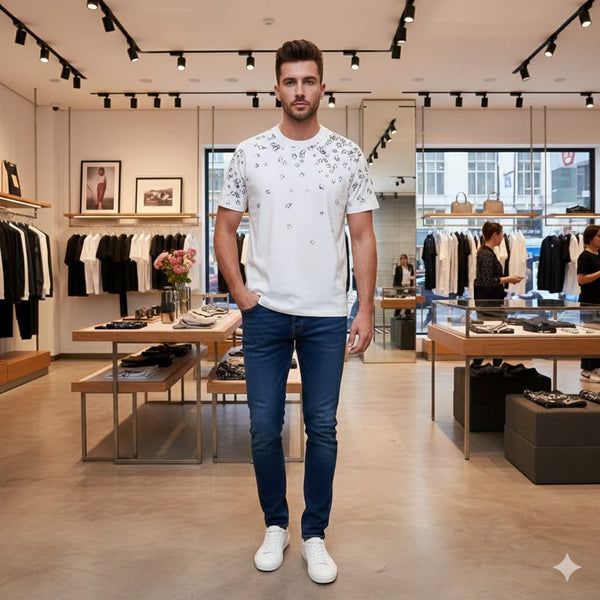 Summer New Edition  Drop Shoulder Round Neck Premium T-shirt