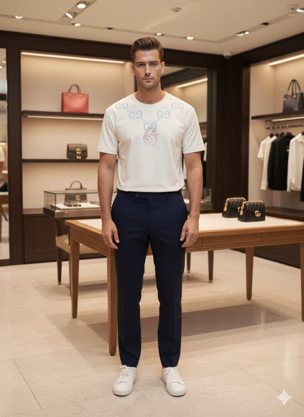 Premium Men  Drop Shoulder T-shirt with  Logo