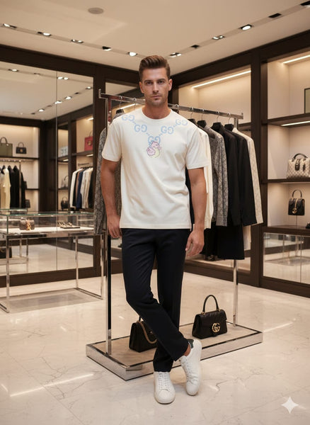 Premium Men  Drop Shoulder T-shirt with  Logo