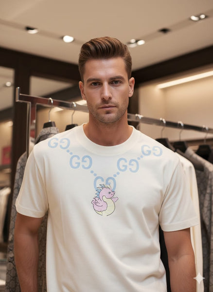 Premium Men  Drop Shoulder T-shirt with  Logo