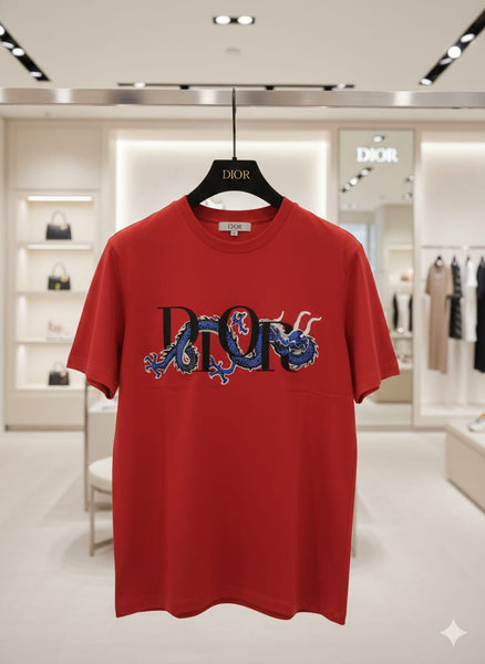 Imported Dragon Print Designer Oversized T-Shirt