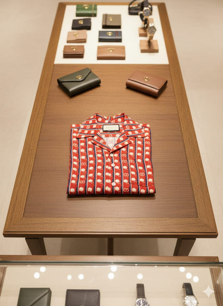 Luxury  GG Print  Camp Collar Shirt