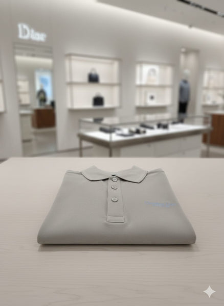 Premium Classic Fit  Grey Polo T-Shirt