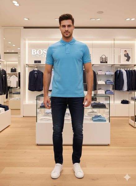 Men’s Premium Polo T-Shirt Collection with Signature Logo