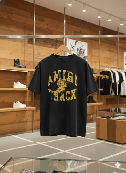 Track Logo-Flocked Premium T-shirt