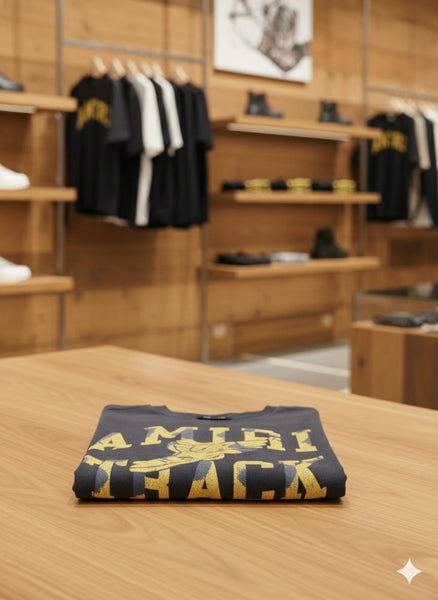 Track Logo-Flocked Premium T-shirt