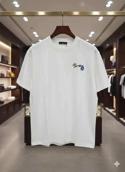 Men’s Premium White Minimal Logo T-Shirt